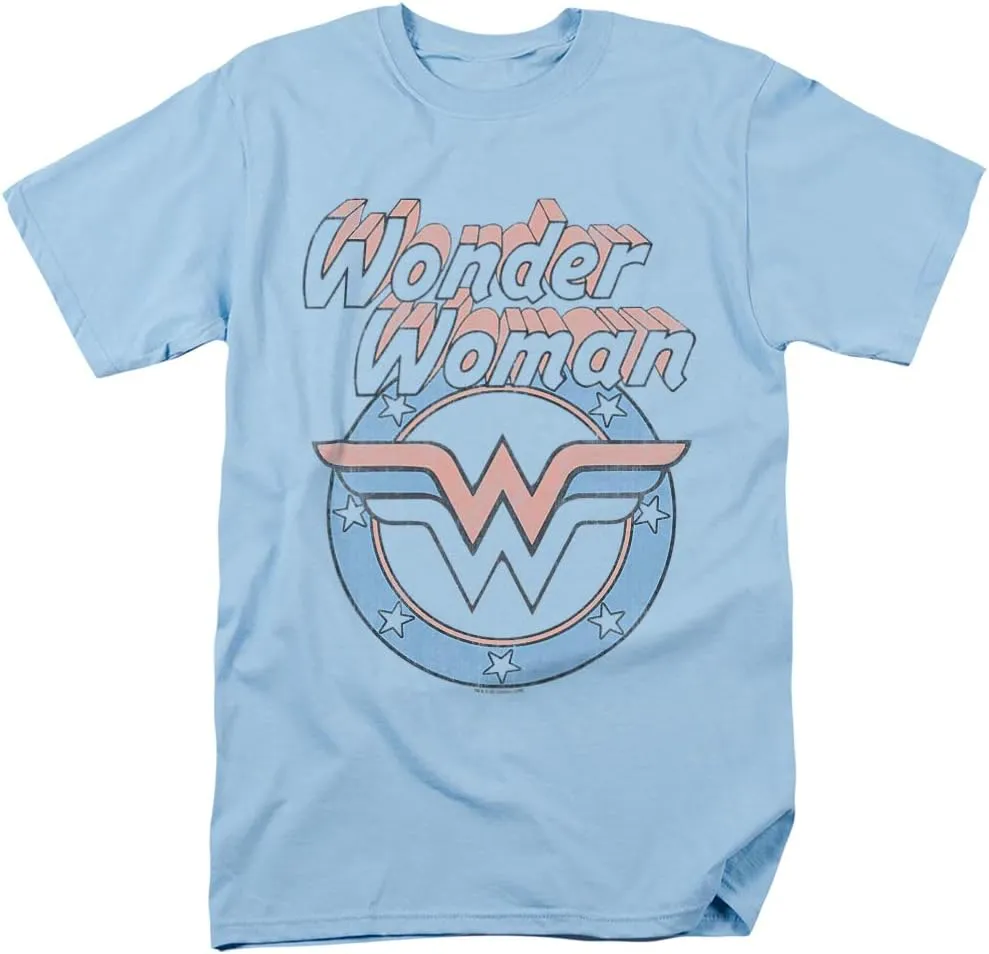 Popfunk Classic Wonder Woman Officially Licensed Adults-Unisex T Shirt & Stickers