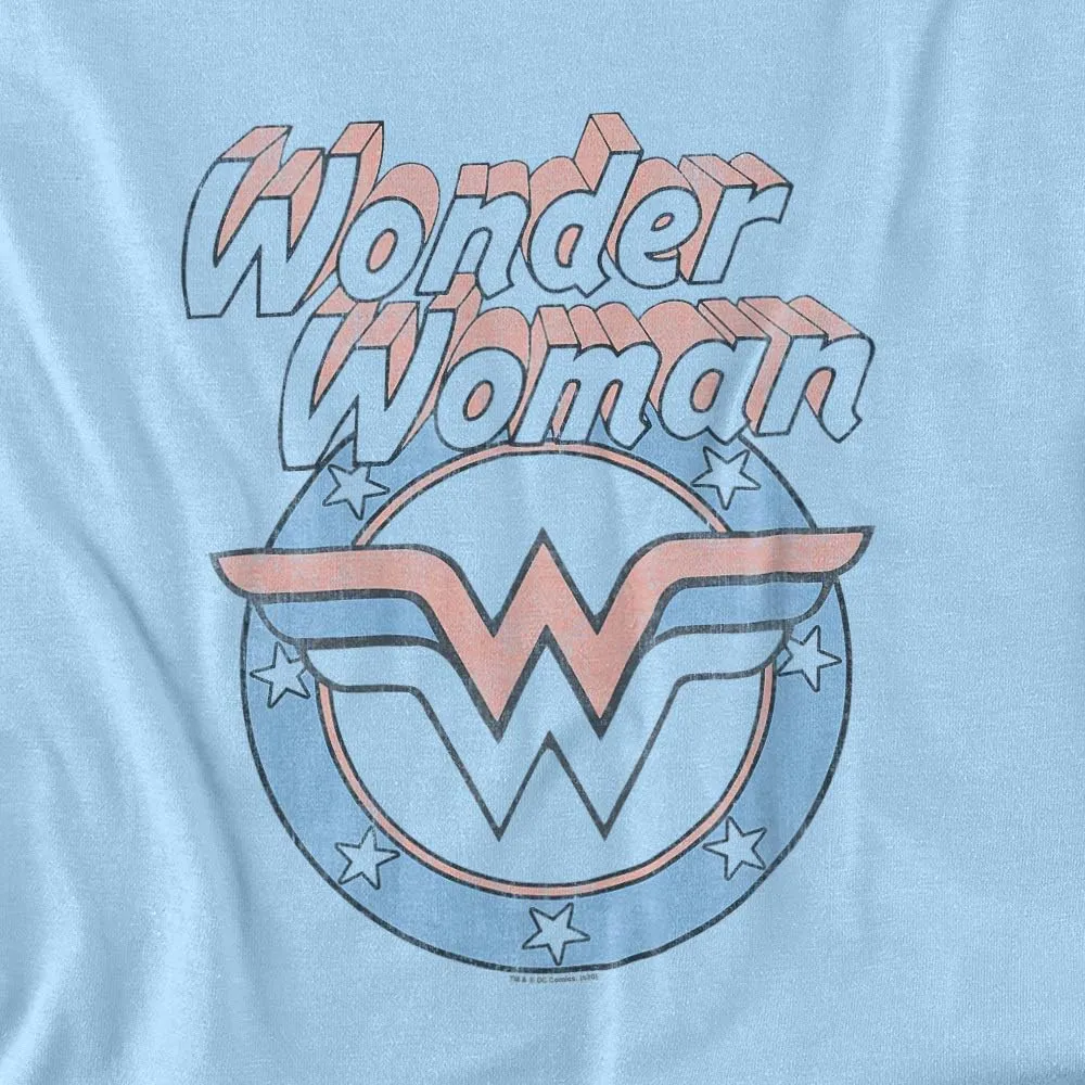 Popfunk Classic Wonder Woman Officially Licensed Adults-Unisex T Shirt & Stickers
