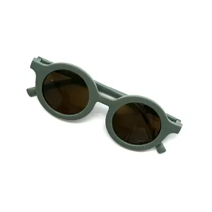 Retro Round Kids Sunglasses Matt Finish: Sage