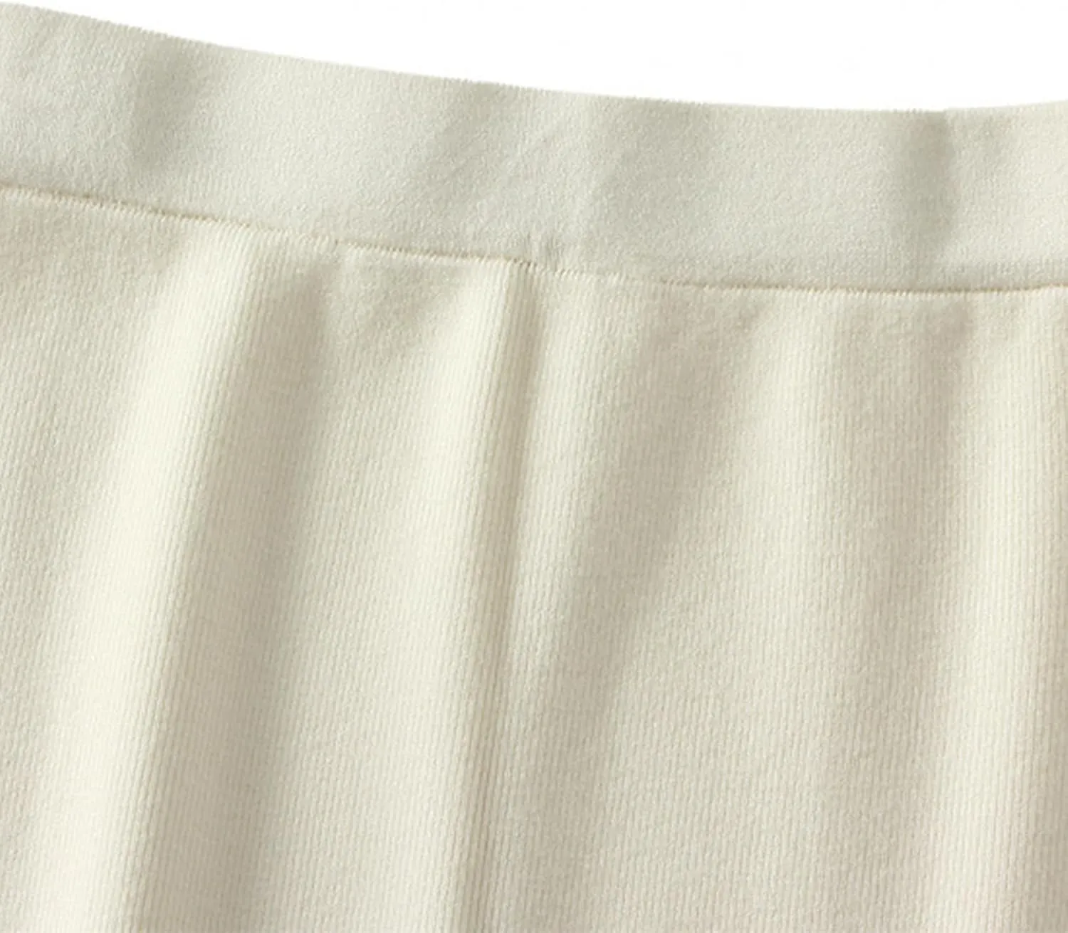 Rib Knit Pencil Skorts for Women 2025 Fall Elastic High Waist Side Slit Skirts Casual Fashion Stretchy Bodycon Skirt