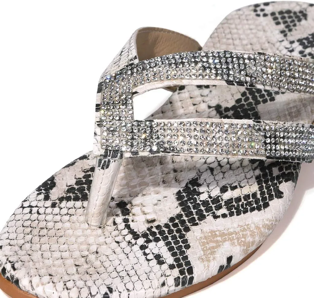 Sandals for Women Women Bohemian Pearl Crystal Flat Sandals Comfortable Sandal for Walking Beach Sandal Woman