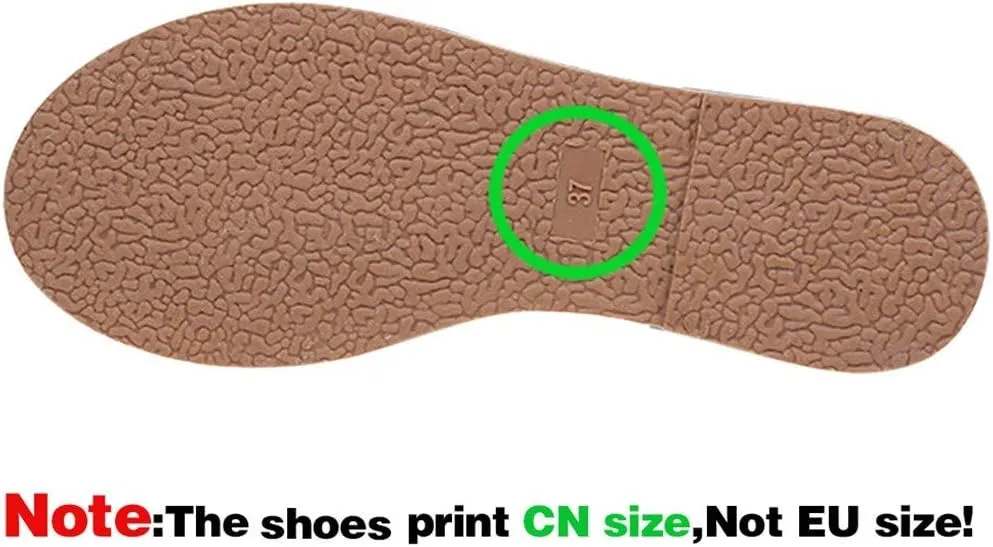 Sandals for Women Women Bohemian Pearl Crystal Flat Sandals Comfortable Sandal for Walking Beach Sandal Woman