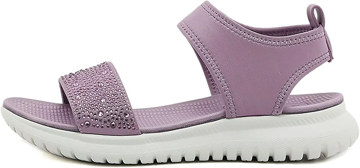 Sandals Womens Platform Sandals Women Comfort Lightweight Heel Width Low Wedges Orthopedic Arch Support