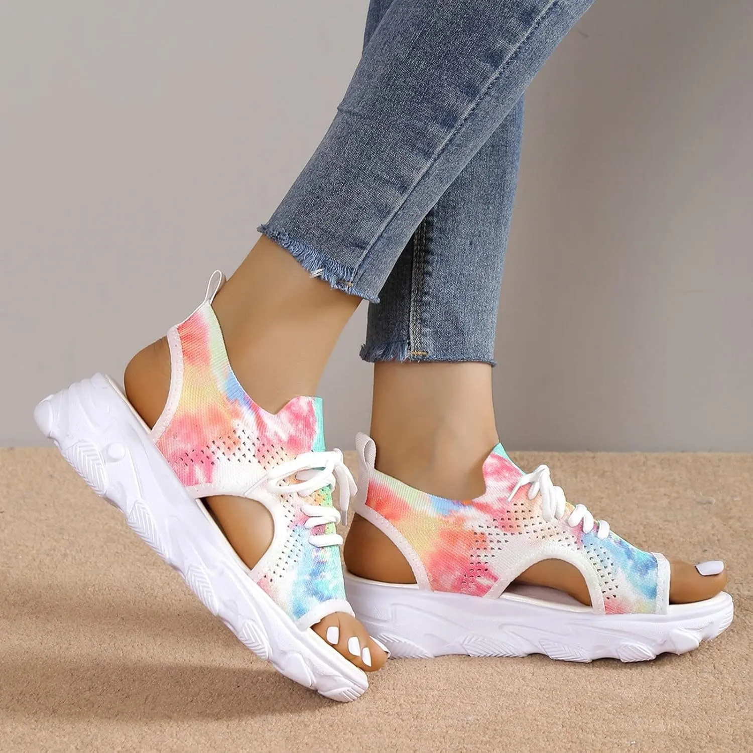 Sandals Womens Platform Sandals Women Heel Width Comfortable Heels Shoes Girls Ladies Slip on