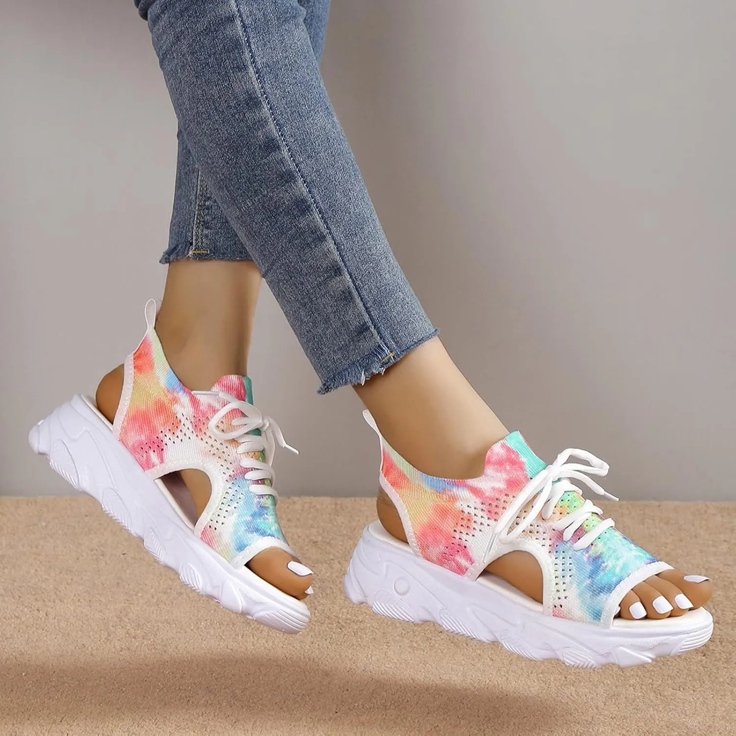 Sandals Womens Platform Sandals Women Heel Width Comfortable Heels Shoes Girls Ladies Slip on
