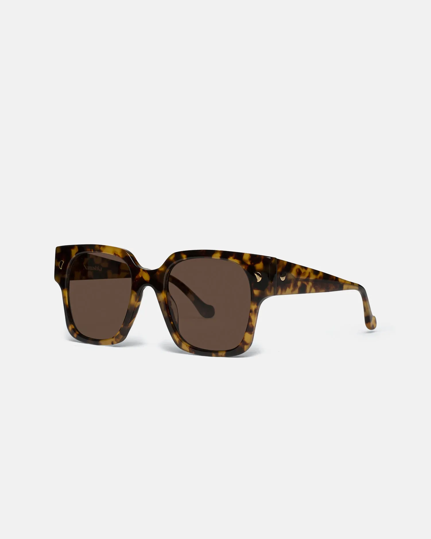 Shae - Oversized D-Frame Sunglasses - Tortoishell