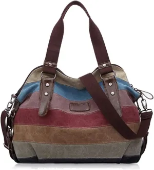 Shoulder Cruz, Toalla Rayada, Escuela De Lona, Bolsa De