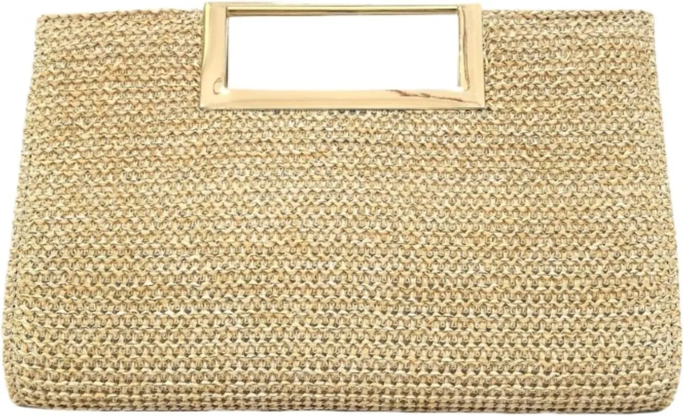 Straw Crossbody Shoulder Bags for Women Raffia Woven Boho Clutch Purse Summer Beach Vacation Evening Handbags
