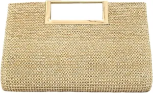 Straw Crossbody Shoulder Bags for Women Raffia Woven Boho Clutch Purse Summer Beach Vacation Evening Handbags