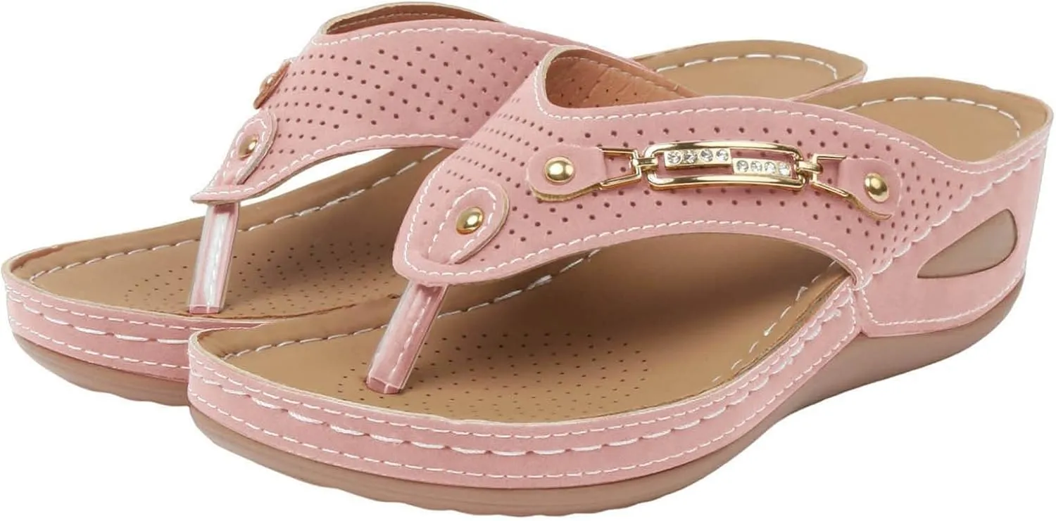 Summer Sandals for Women 2025 Dressy Comfortable Orthopedic Sandals with Arch Support Open Toe Breathable Mesh Sports Sandal Slip On Flip Flops Casual Beach Boho Sandal