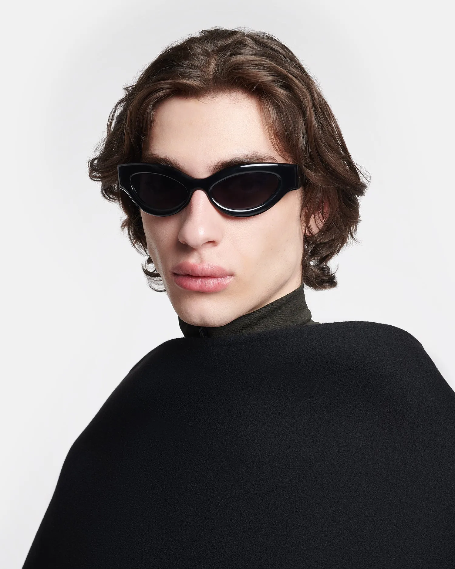 Trysta - Bio-Plastic Wrap Sunglasses - Black