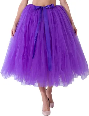 Tulle Skirt Women Women's Adult Classic Elastic 3 or 4 Layered Tulle Tutu Skirt Begoing Skirt Womens Tutu