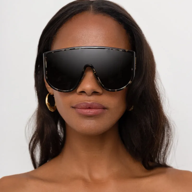 Vintage Oversized One Piece Sun Glasses