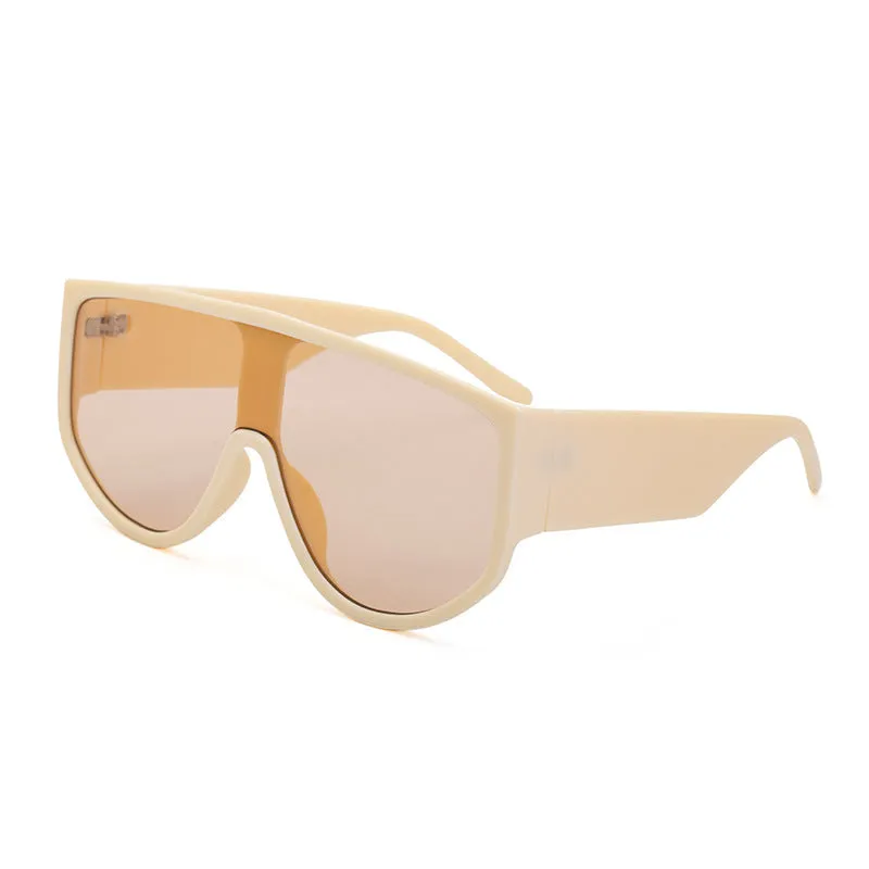 Vintage Oversized One Piece Sun Glasses