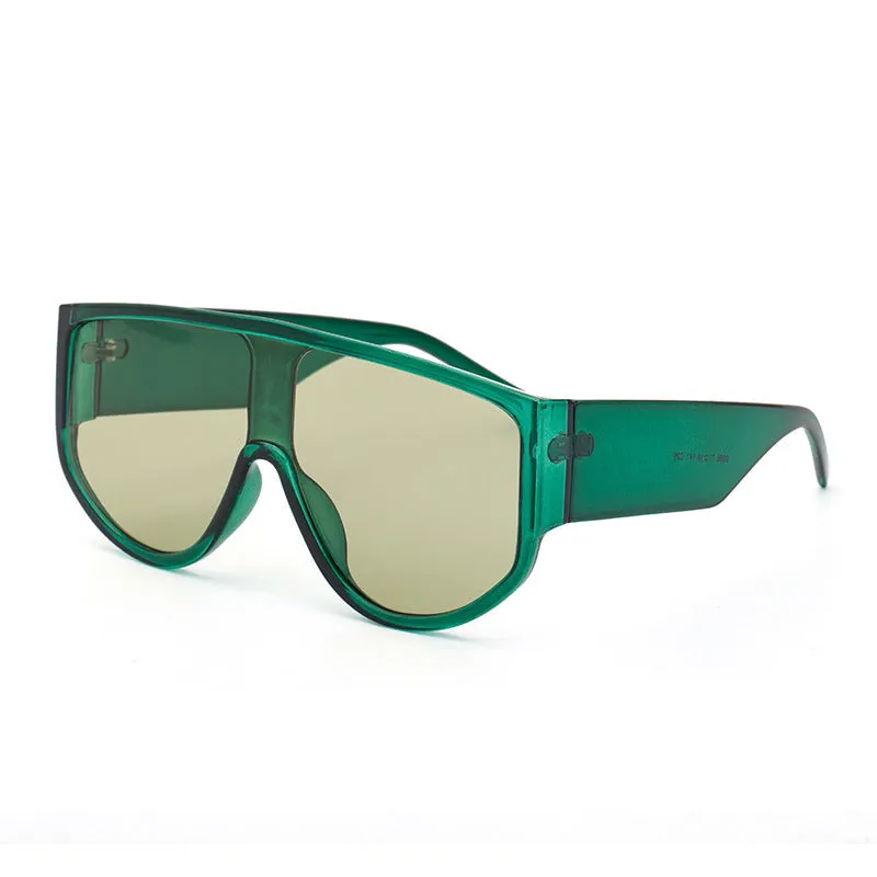 Vintage Oversized One Piece Sun Glasses