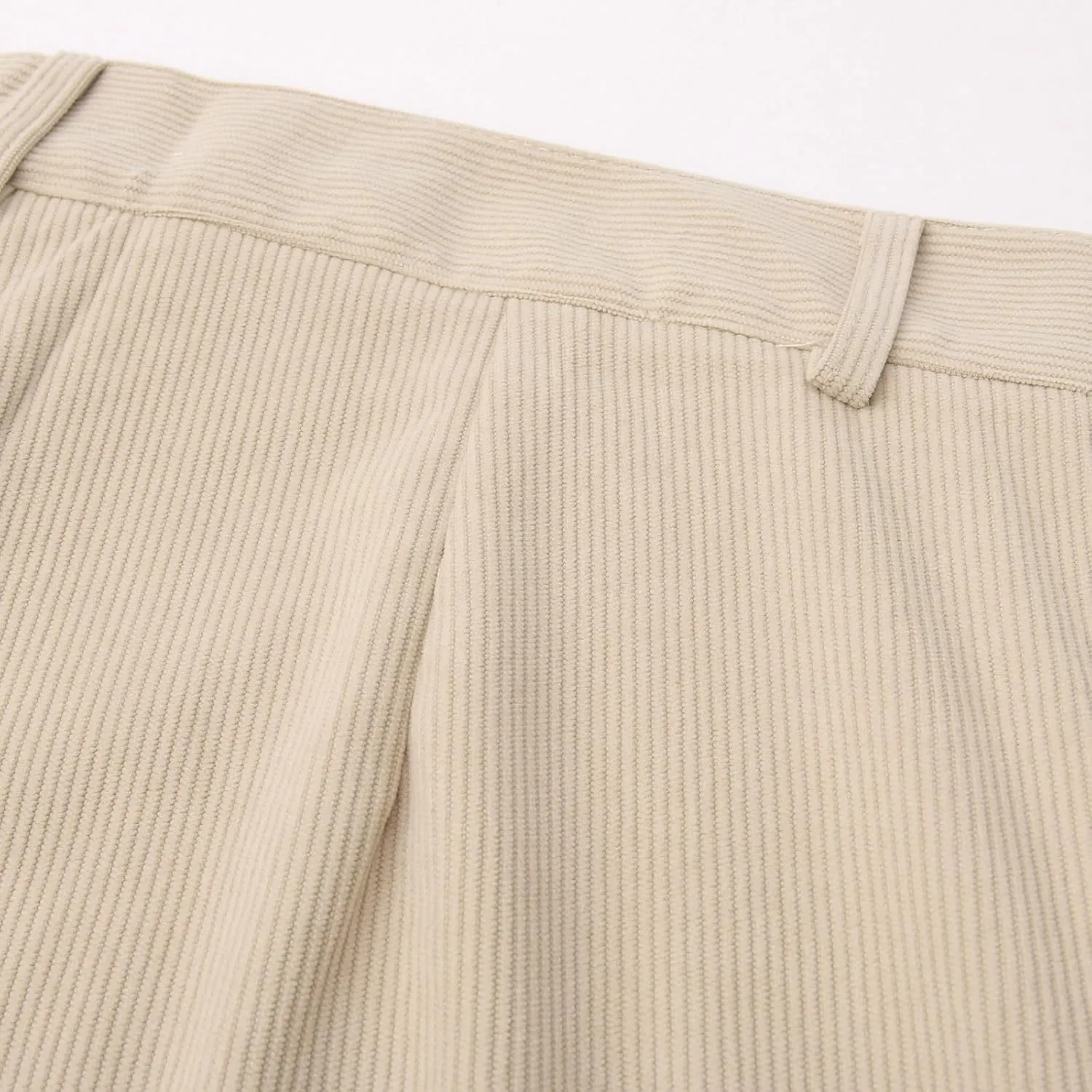 Wide Leg Pants Dress Pants Solid Color Loose Comfy Slim Fit Corduroy Elastic Waist Baggy Casual Pants with Pockets