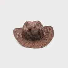 Winton Crochet Fedora - Cognac