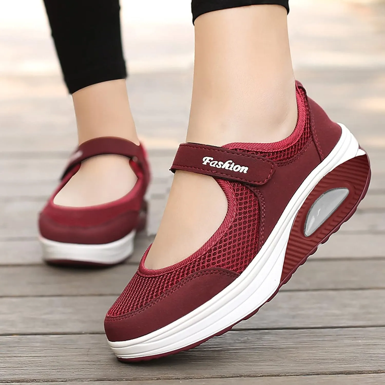 Women's Air Walking Shoes Orthopedic Diabetic Breathable with Arch Support Sneakers Casual Platform Mesh Sandals