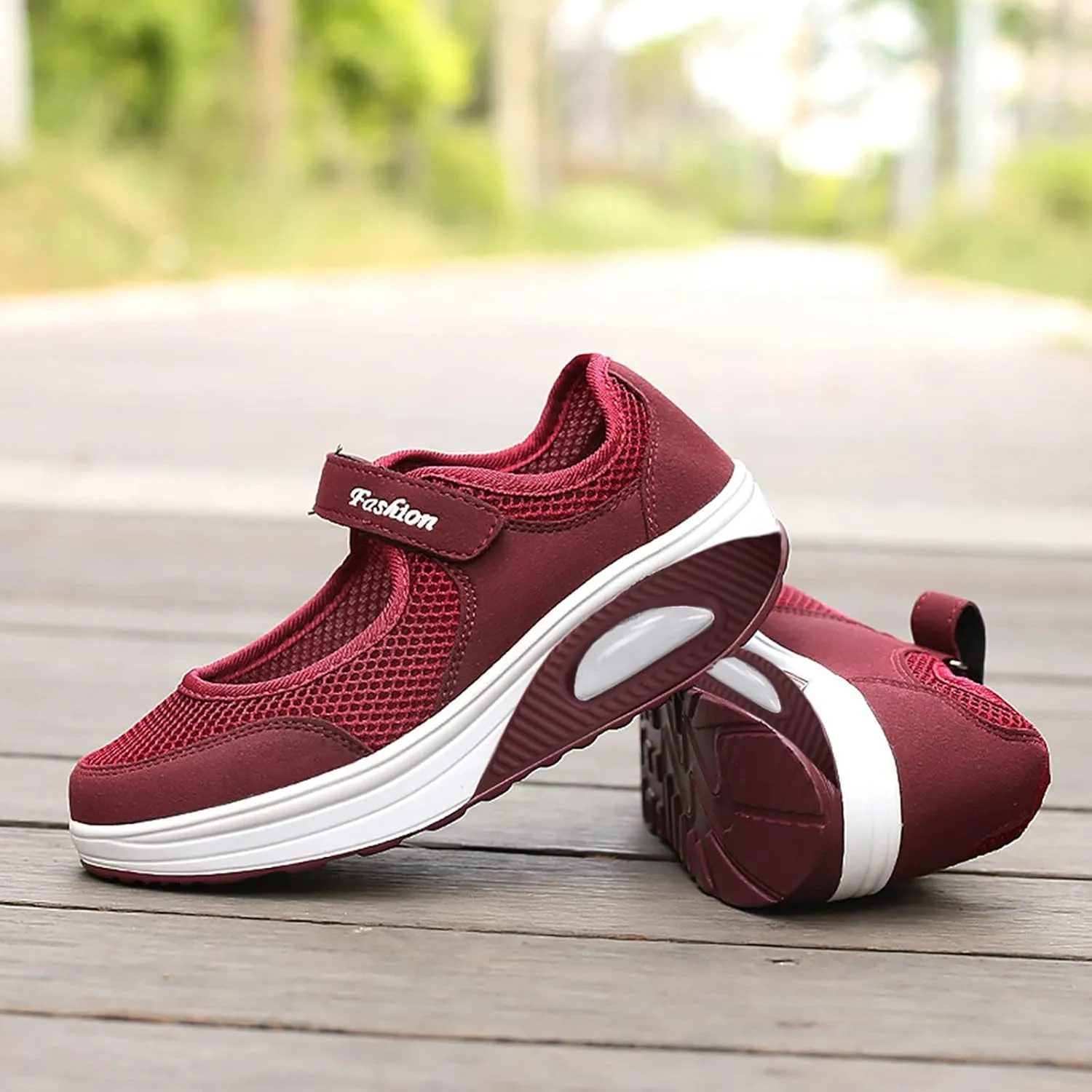 Women's Air Walking Shoes Orthopedic Diabetic Breathable with Arch Support Sneakers Casual Platform Mesh Sandals