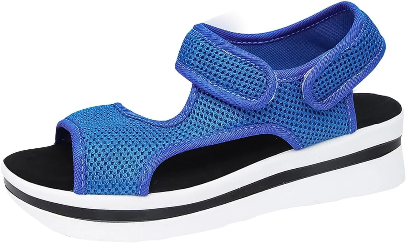 Women's Breathable Orthopedic Sandals Comfortable Walking Arch Support Wide Fit Plantar Fasciitis Sport Athletic Hiking Outdoor Active Summer Dressy Soft Mat Diabetic Tennis Shoes