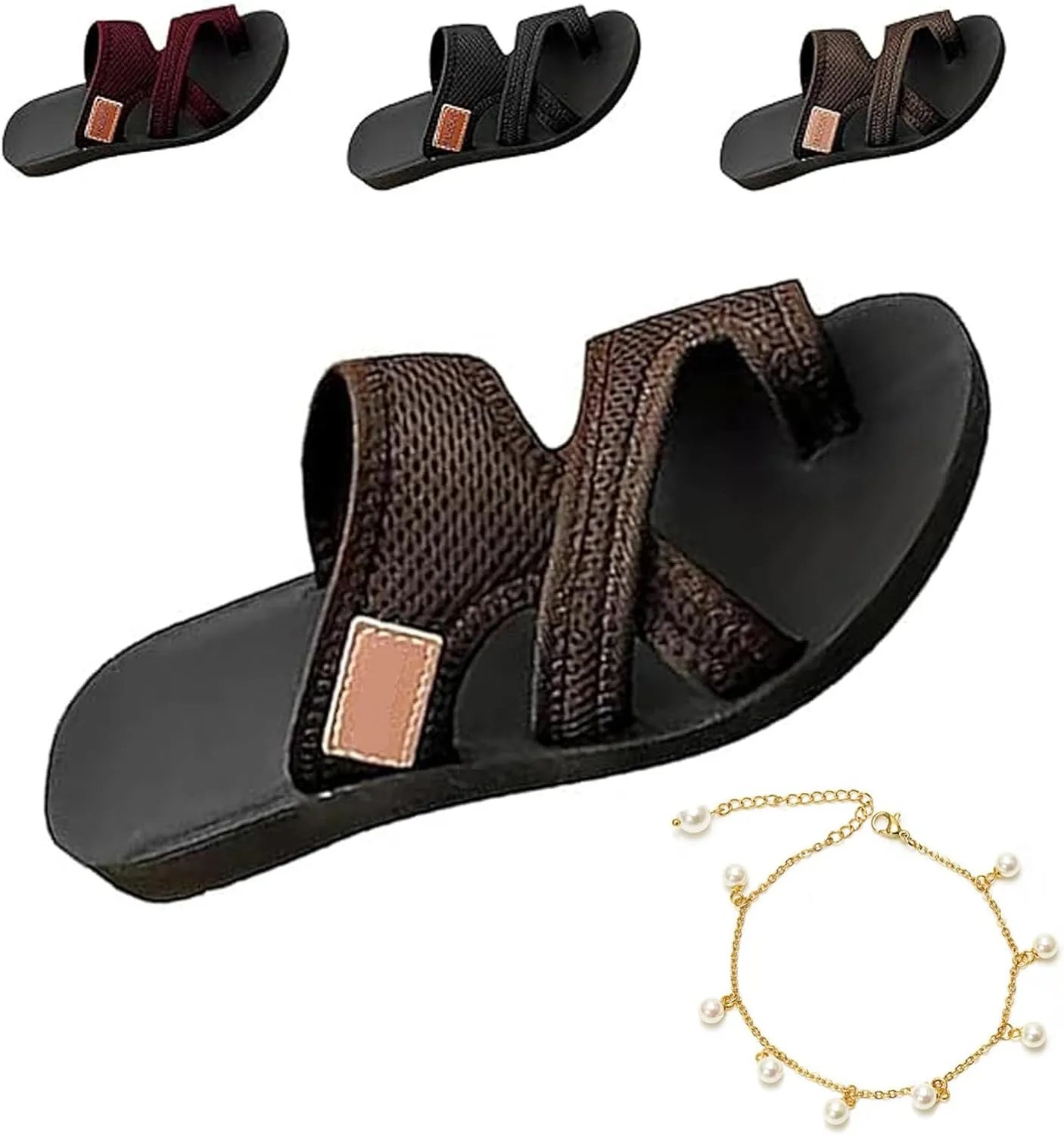 Women's Comfortable Breathable Mesh Flip Flops with Arch Support - Orthopedic Beach Sandals for All-Day Comfort