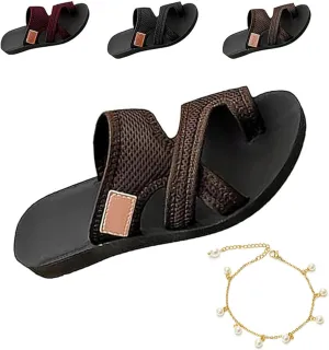 Women's Comfortable Breathable Mesh Flip Flops with Arch Support - Orthopedic Beach Sandals for All-Day Comfort
