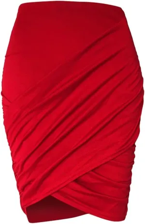 Women's High Waisted Pleated Tennis Skirt Fashion Womens Ladys Sexy Midi Skirt High Waist Solid Casual Slim Base