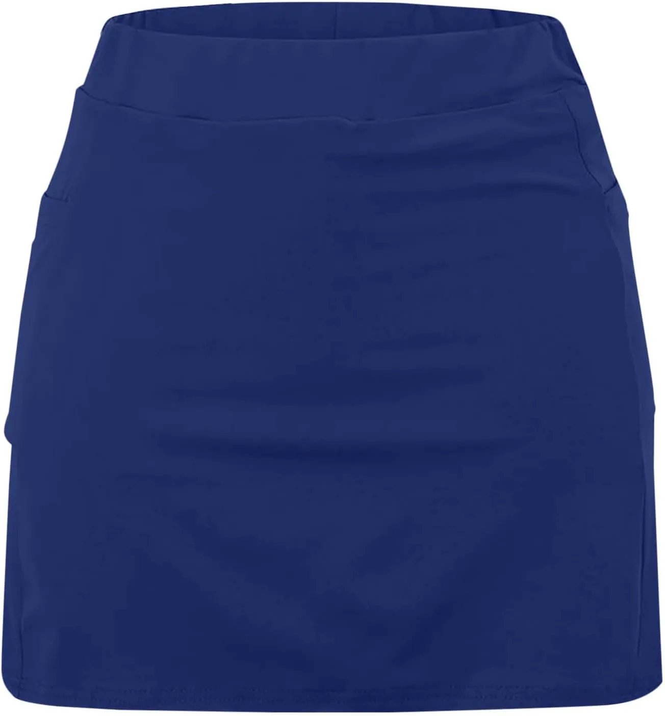 Women's High Waisted Tennis Skorts with Built-in Shorts Trendy Summer Athletic Shorts Elastic Waist Workout Short