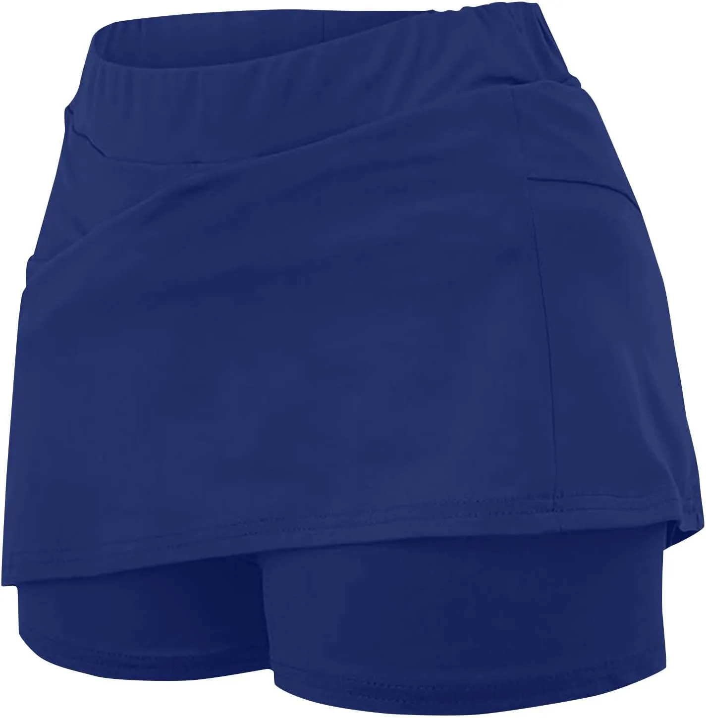 Women's High Waisted Tennis Skorts with Built-in Shorts Trendy Summer Athletic Shorts Elastic Waist Workout Short
