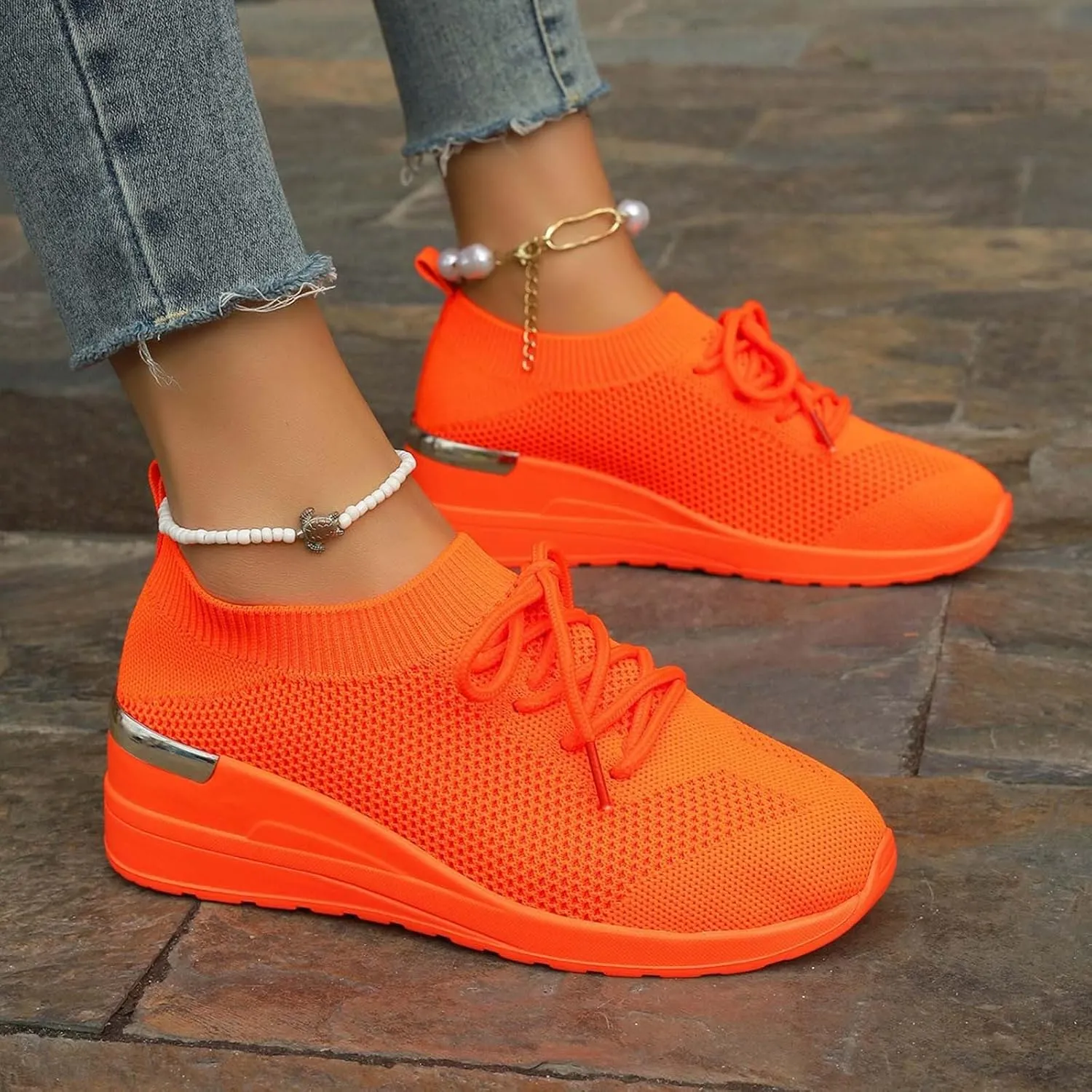 Womens Running Walking Shoes Leisure Summer Sport Shoes Running Gym Workout Sneakers Slip on Athletic Shoes Women