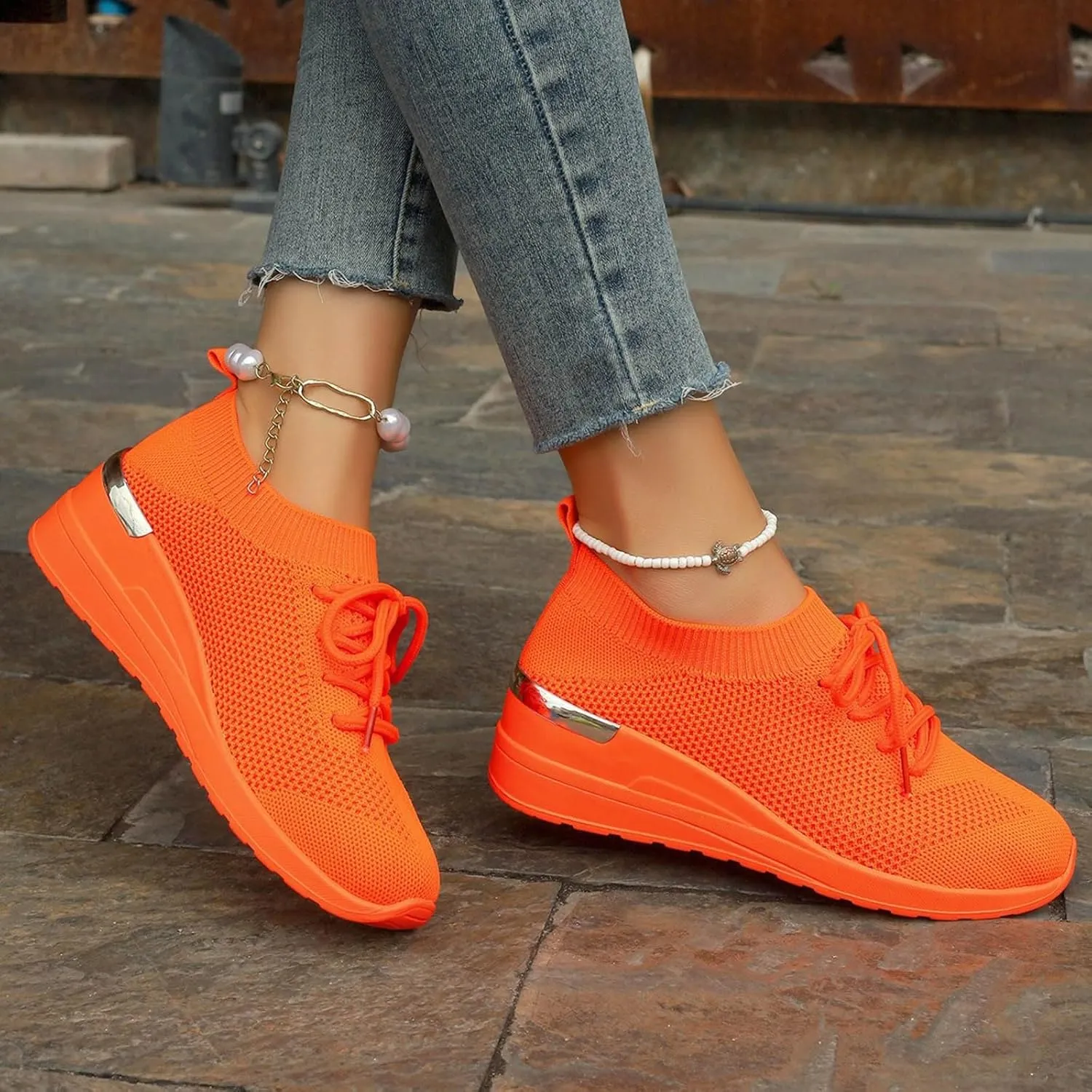 Womens Running Walking Shoes Leisure Summer Sport Shoes Running Gym Workout Sneakers Slip on Athletic Shoes Women