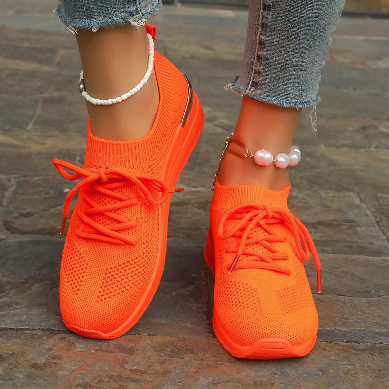 Womens Running Walking Shoes Leisure Summer Sport Shoes Running Gym Workout Sneakers Slip on Athletic Shoes Women