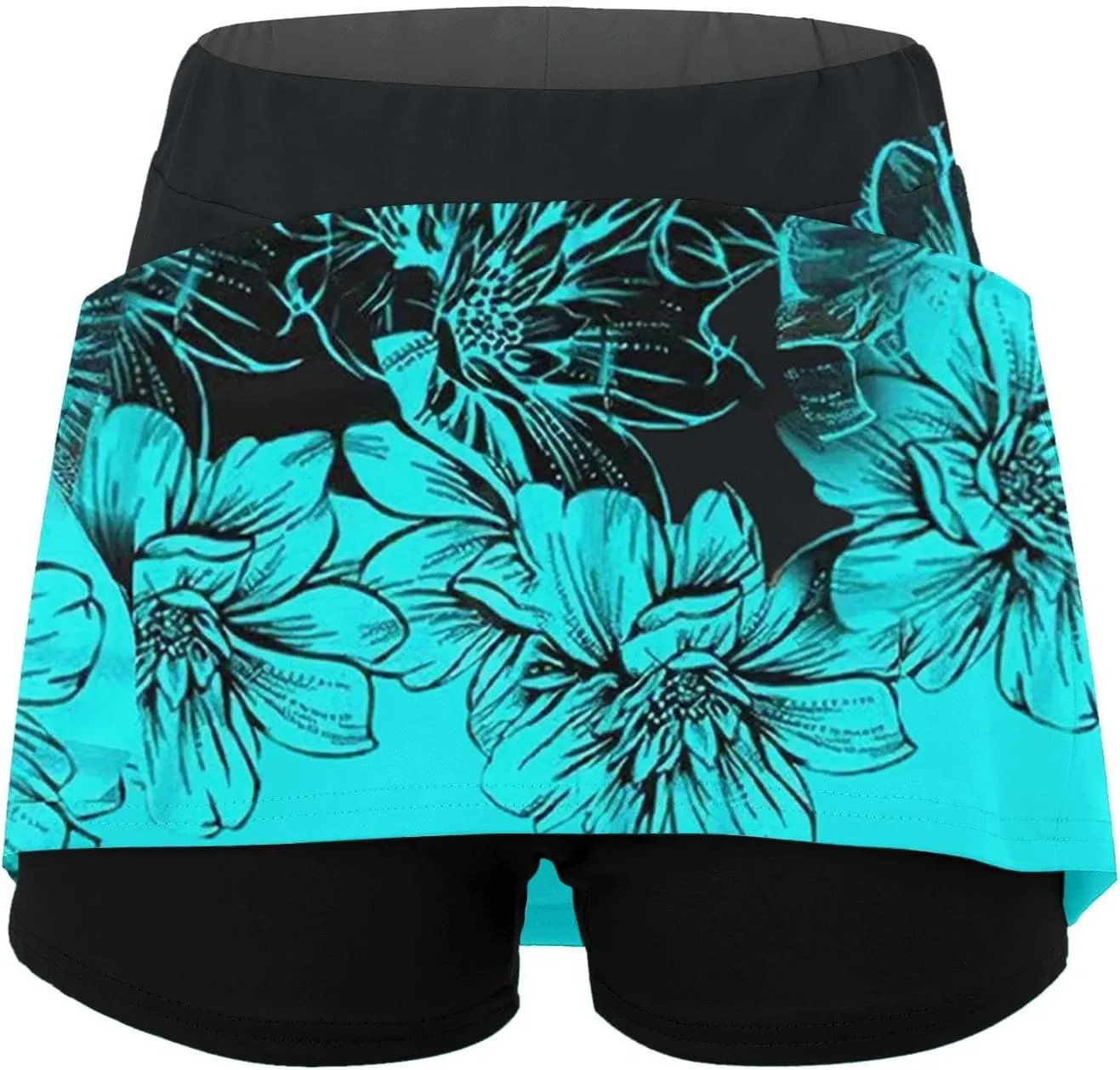 Womens Skorts with Pockets Tummy Control Stretch Tennis Versatile High Waist Stylish Printed Skirts Sports Golf Shorts